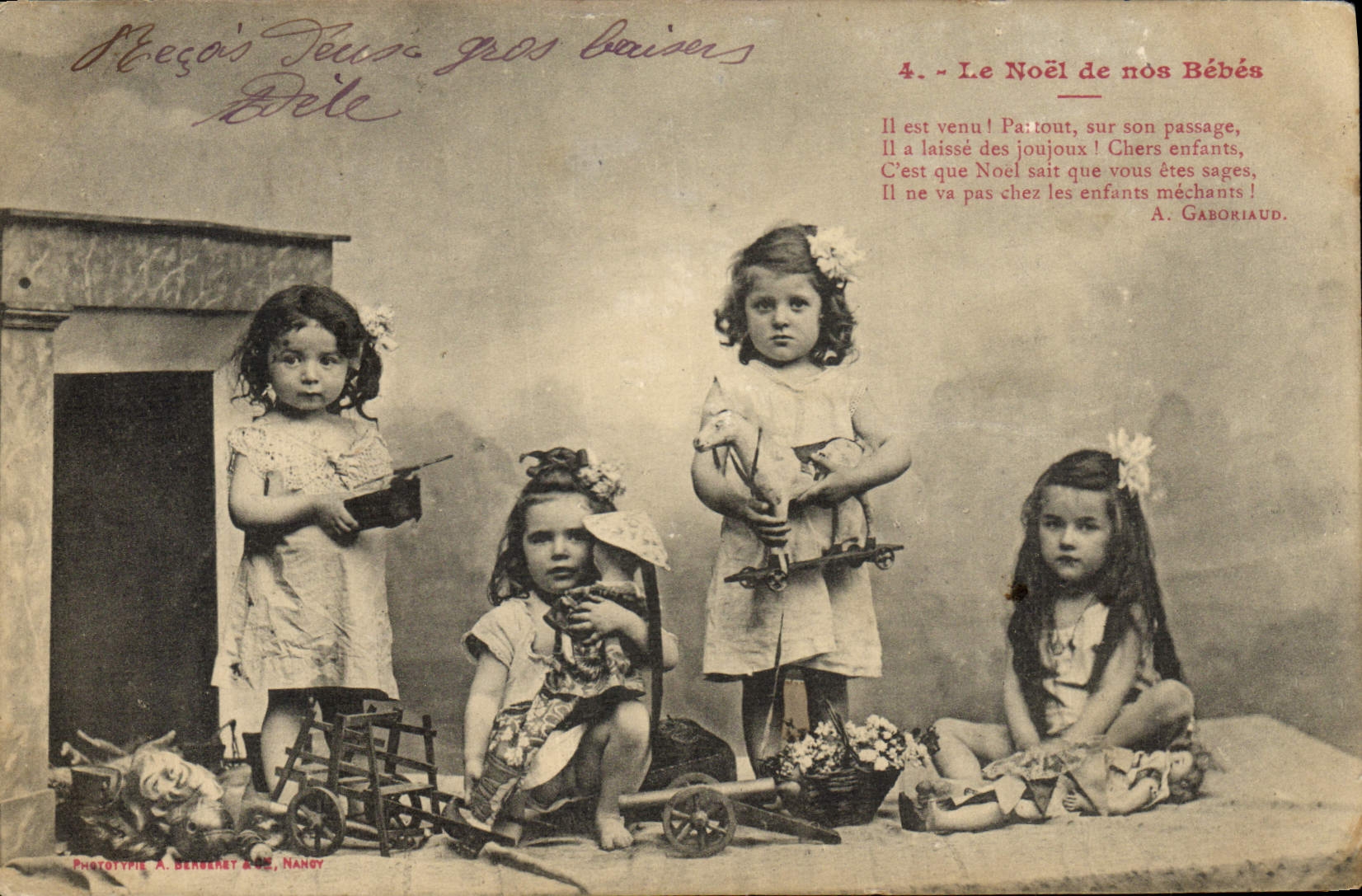 CPA Fantaisie Enfant Le Noel de nos bebes 