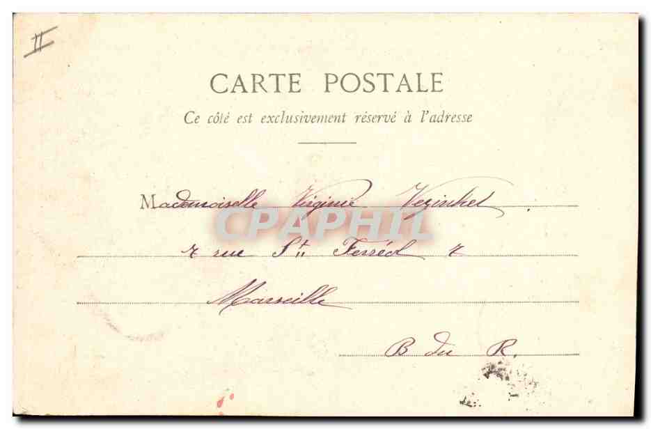 CPA Fantaisie La journee de Suzette  — Rückseite