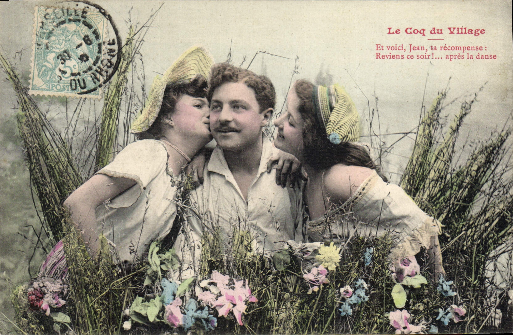 Le Coq du Village — scène de flirt — éditeur non visible