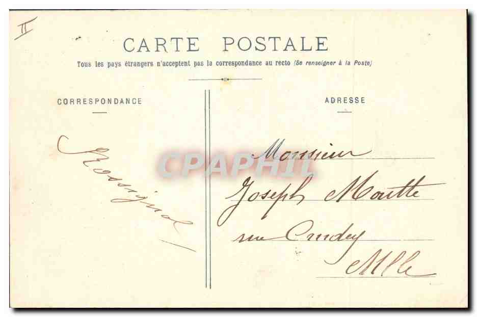 Le Coq du Village — scène de flirt — éditeur non visible — Verso