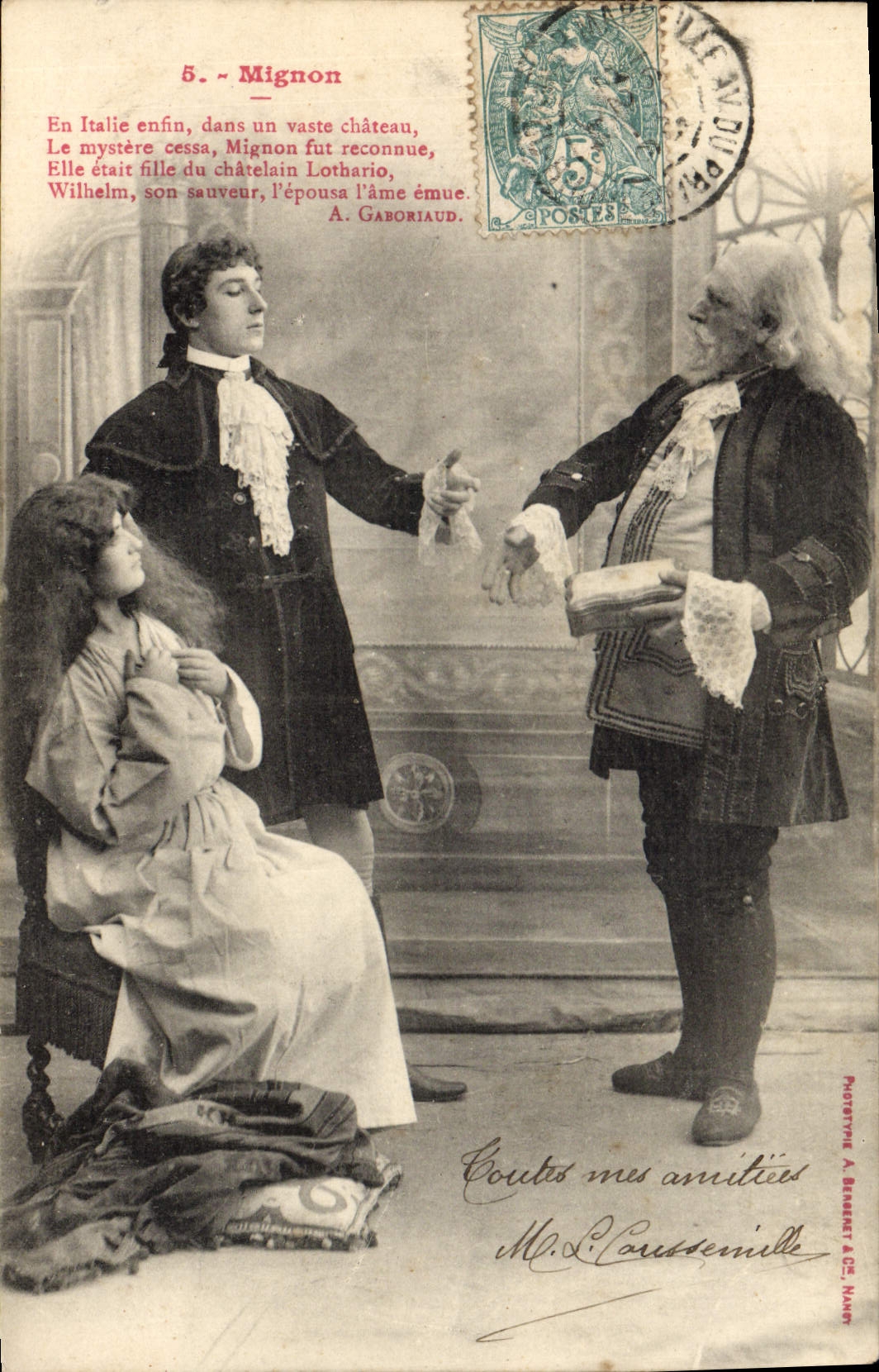 Mignon — scène de théâtre — Phototype A. Béreard & Cie, n°5