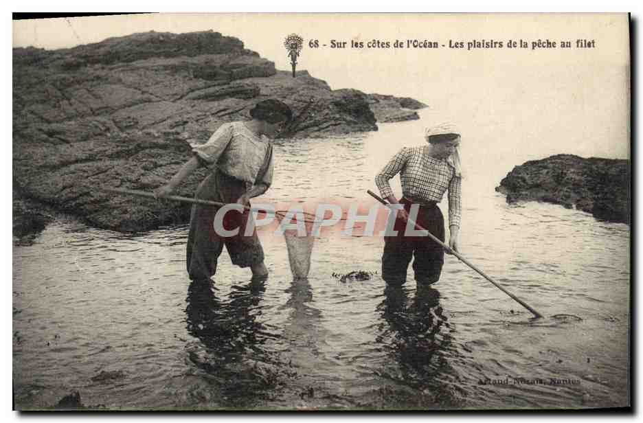 Sur les côtes de l'Océan - Les plaisirs de la pêche au filet — Grand-Picquet, Rantos