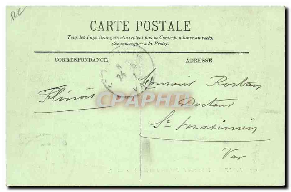 Dieppe — Habitation de Pêcheurs dans la Falaise — LL. n°103 — Reverso