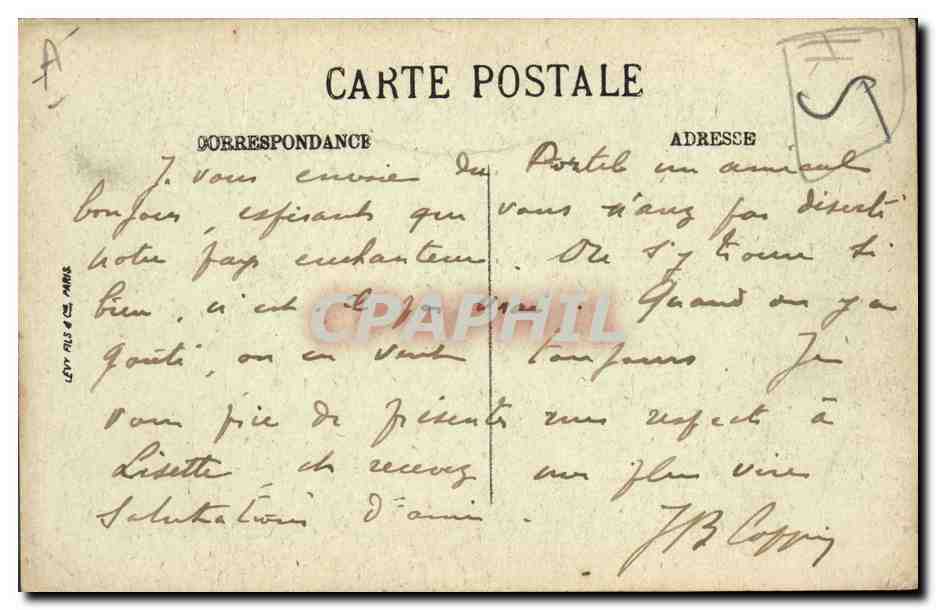 Boulogne-sur-Mer — Un vieux loup de Mer — Éditions Levy Fils & Cie, n°99 — Verso