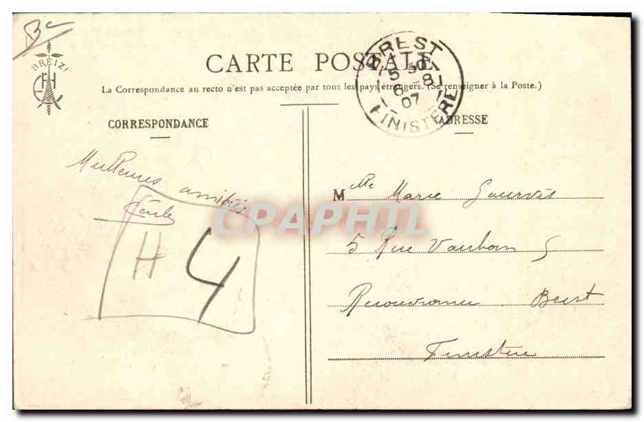 CPA Peche Types de marins Pecheurs et mousses — Rückseite