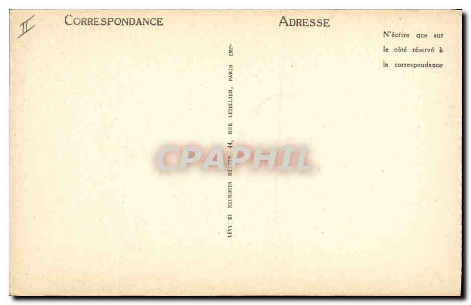 CPA Henri 1er de Lorraine Duc de Guise — Verso