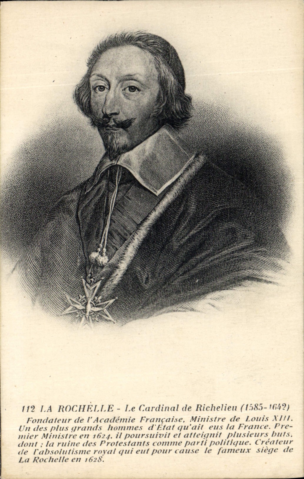 CPA La Rochelle le cardinal de Richelieu