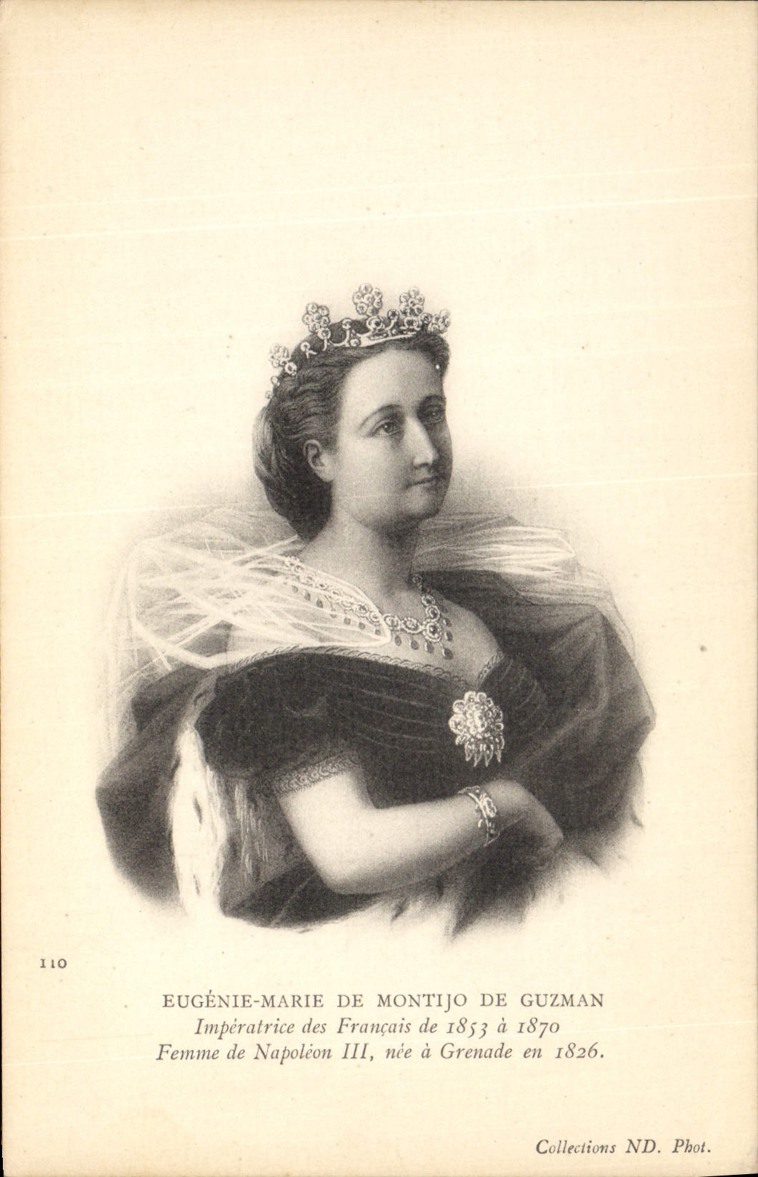 CPA Eugenie Marie de Montijo de Guzman Imperatrice des Francais