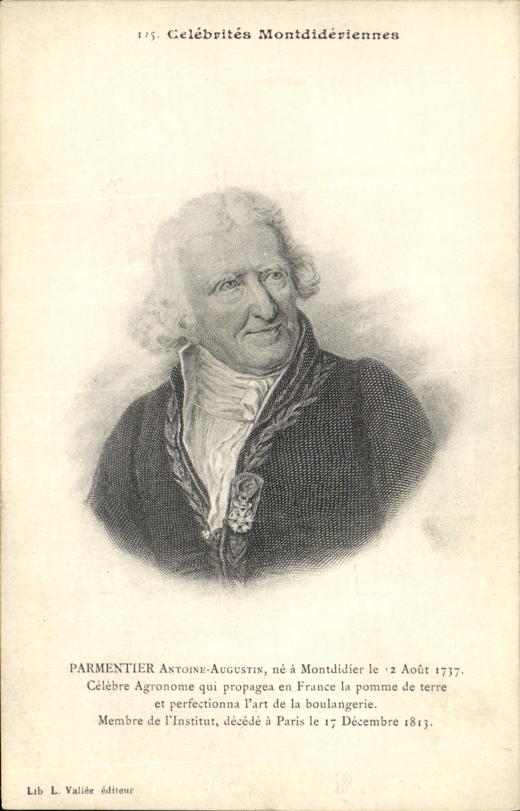 Parmentier Antoine-Augustin — Célèbrités Montdidériennes — Lib. L. Vallée éditeur