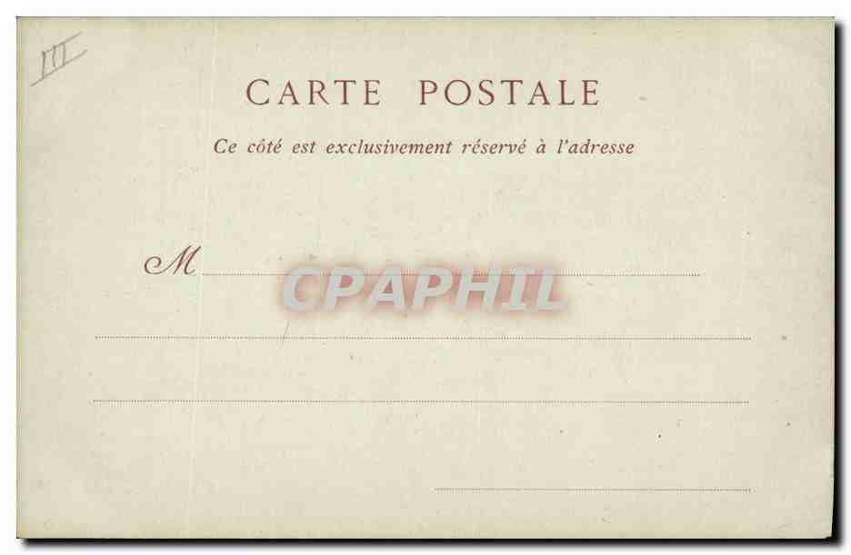 CPA Marguerite de Valois  — Verso