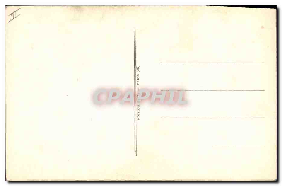 CPA Tayllerand Perigord Eveque d'Autun — Verso