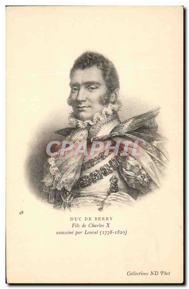 CPA Duc de Berry Fils de Charles X 