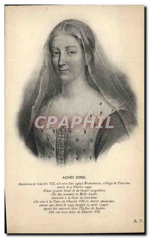 Agnès Sorel — Maîtresse de Charles VII — A.P.