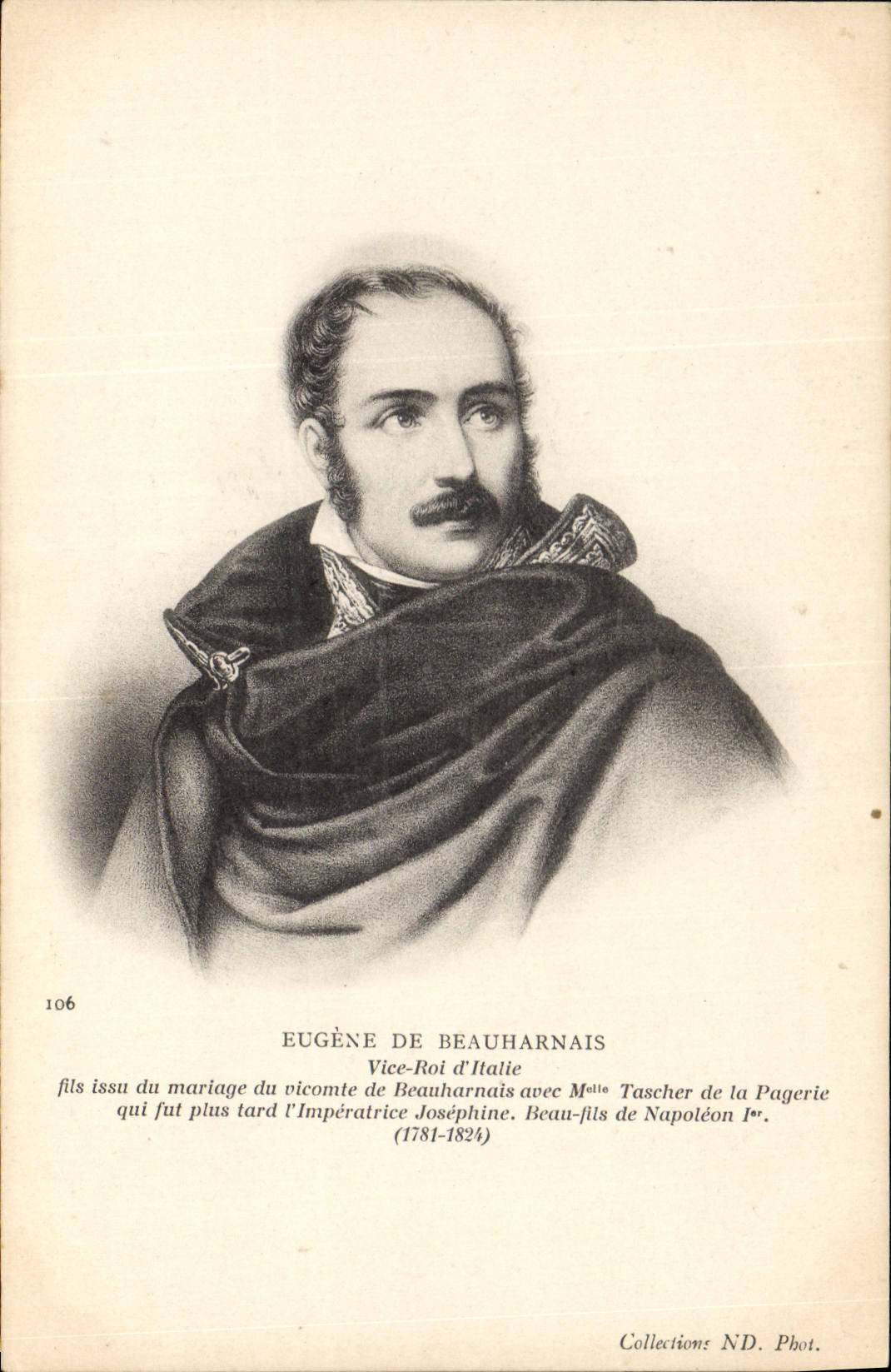 CPA Eugene de Beauharnais Vice roi d'Italie