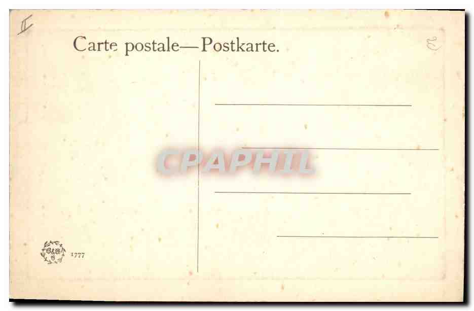 Chiens en pleine chasse — La lutte pour la proie — Éditeur G. Béguin, n° 1777 — Verso