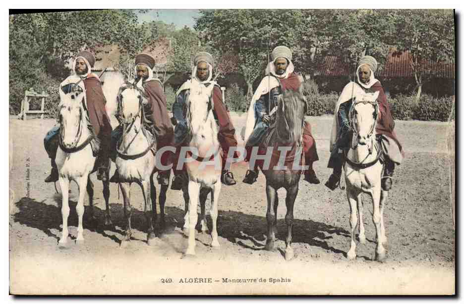 Algérie — Manœuvre de Spahis — Éditions Hébert & Cie, n° 249