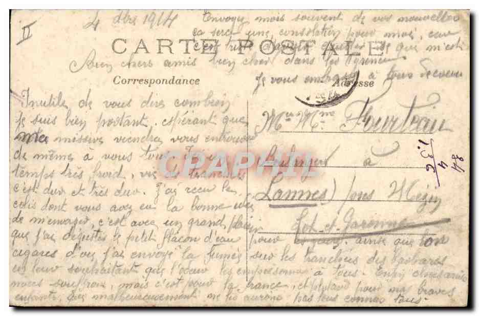 CPA Militaria Compiegne Convois des Spahis traversant le pont de bateaux — Verso