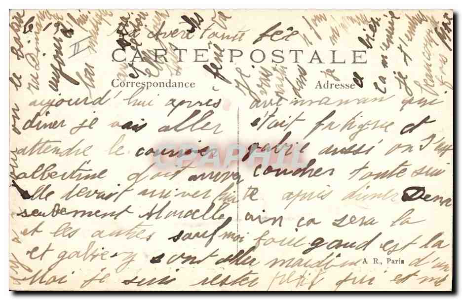 Convoi de Spahis Marocains traversant la Forêt de Compiègne — A.R. n°195 — Verso