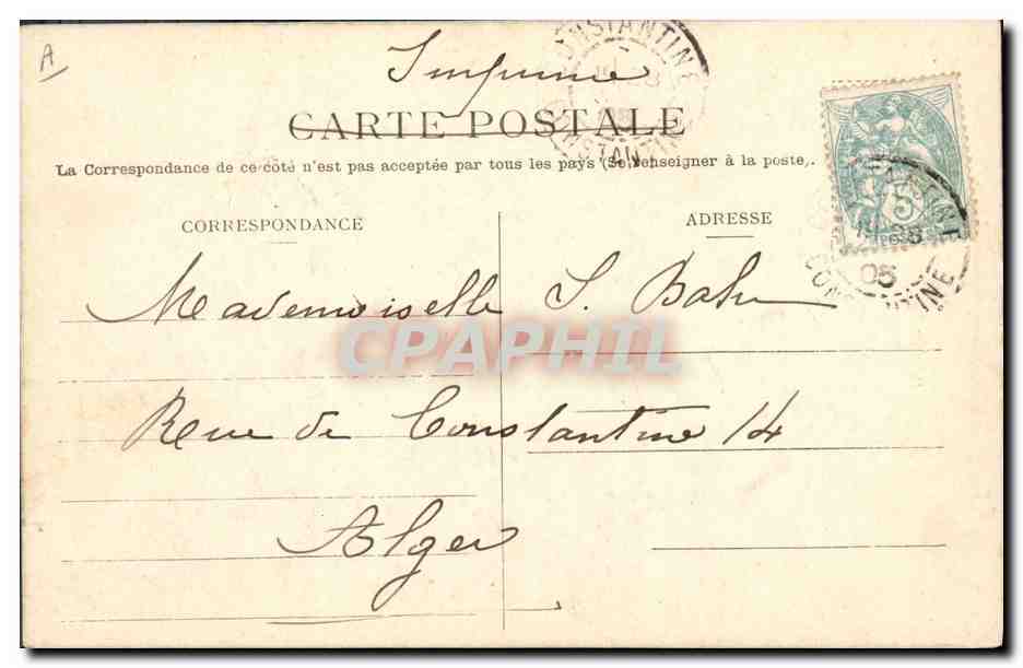 Algérie - Spahis — J. Geiser - Alger, n°209 — Verso