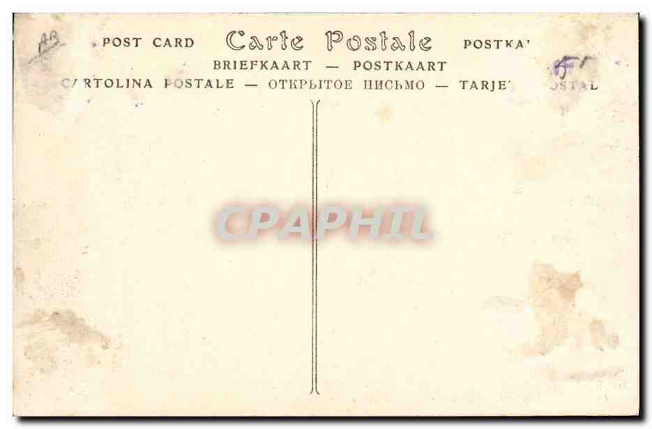 CPA Militaria Batna Officier superieur de Spahis et Cavaliers — Rückseite