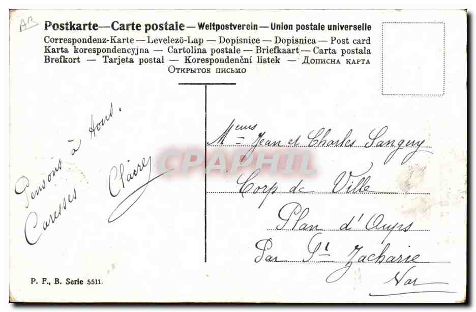 CPA Fantaisie Enfant Bebe Une cargaison nouvelle de bebes modernes Cigogne — Rückseite