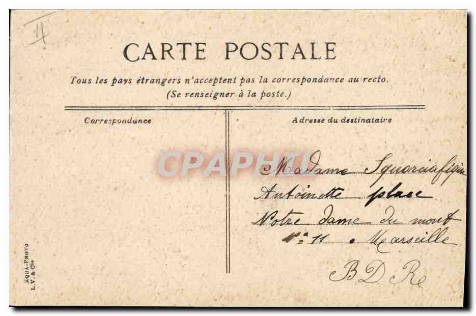 CPA Fantaisie Enfant Bebe Le loup et l'agneau — Rückseite