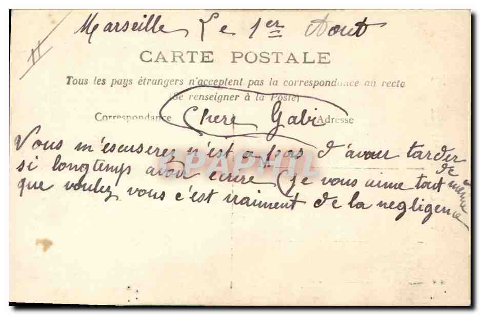 CPA Fantaisie Enfant Bebe Femme le bain de bebe — Verso