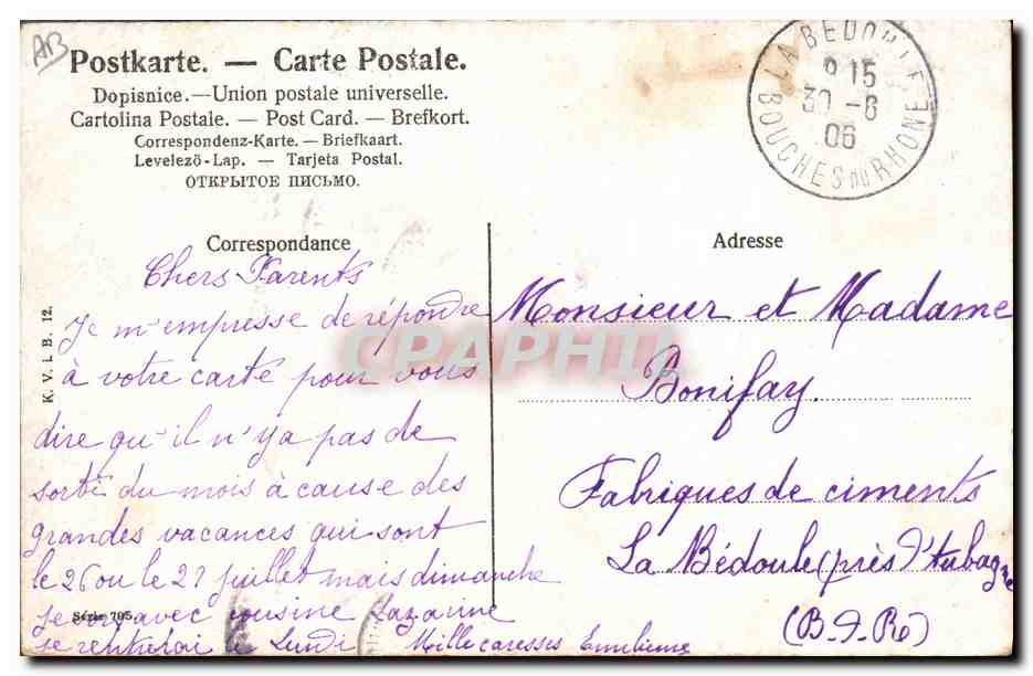 Femme lavant des bébés dans la mer — Bouches-du-Rhône — éditeur non visible — Rückseite