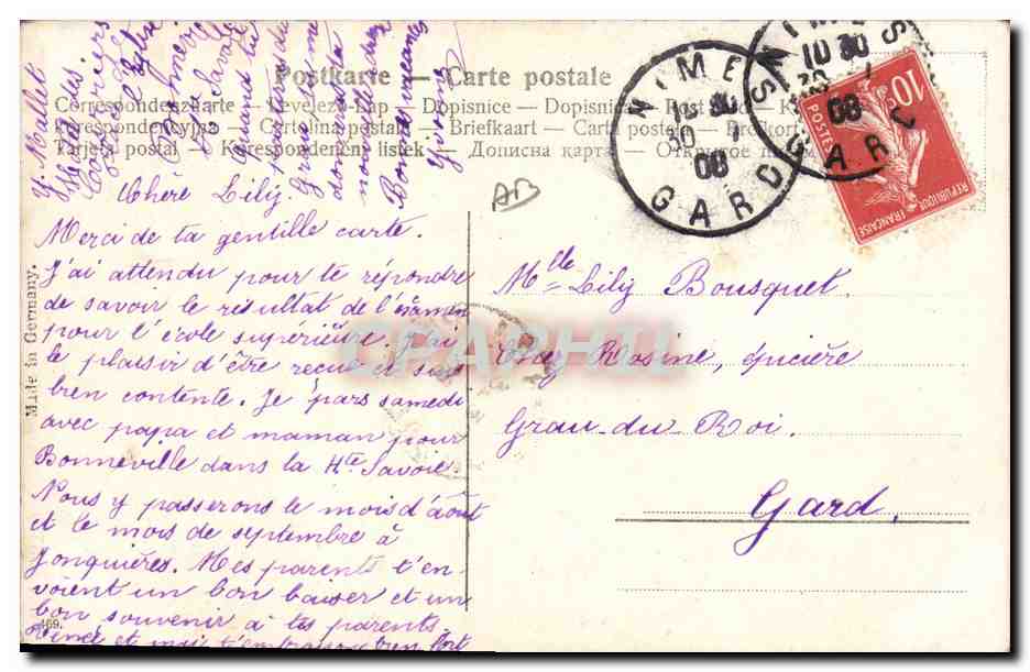 CPA Fantaisie Enfant Bebe Femme — Rückseite