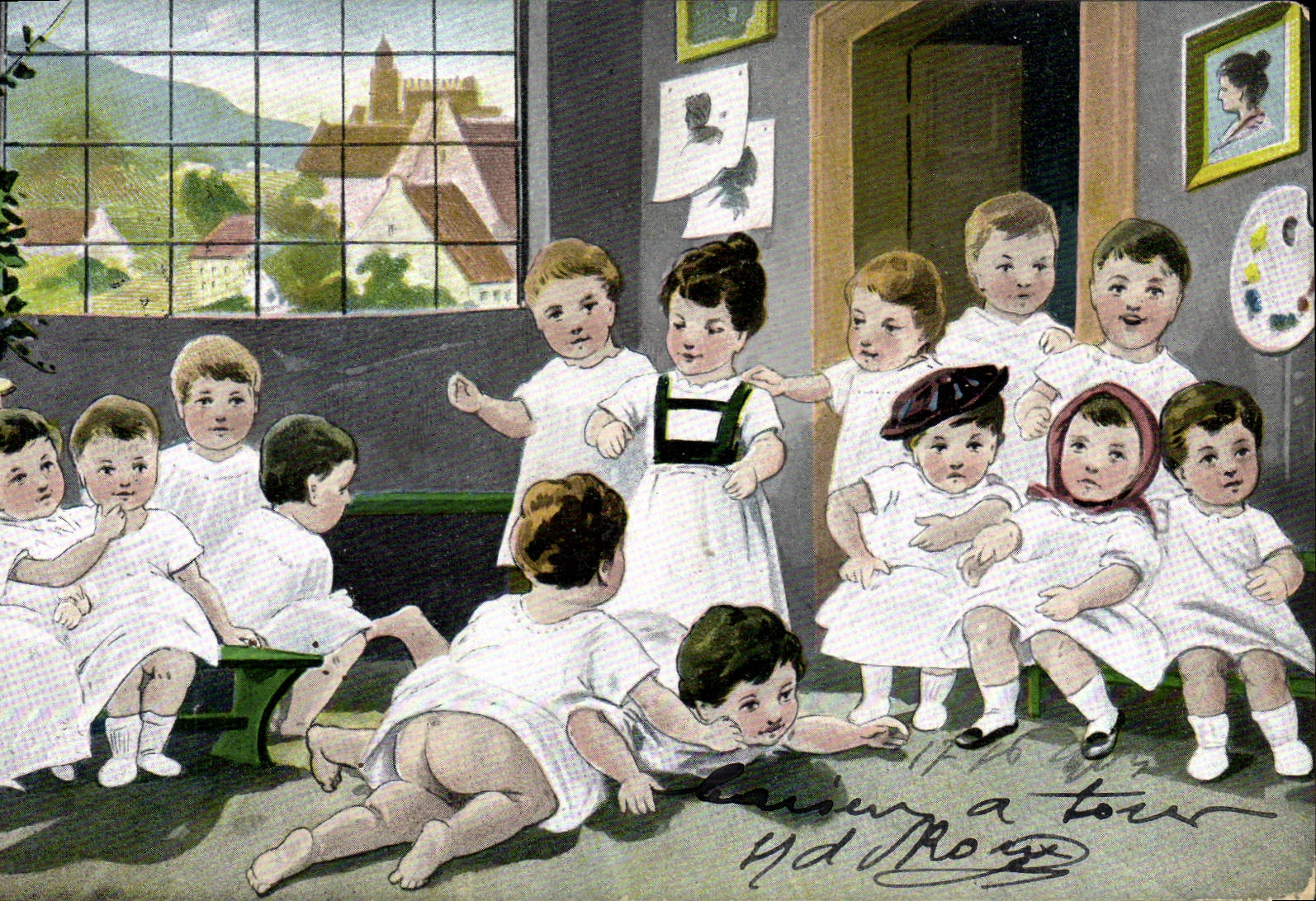 CPA Fantaisie Enfant Bebe 