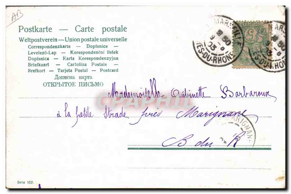 CPA Fantaisie Enfant Bebe  — Rückseite