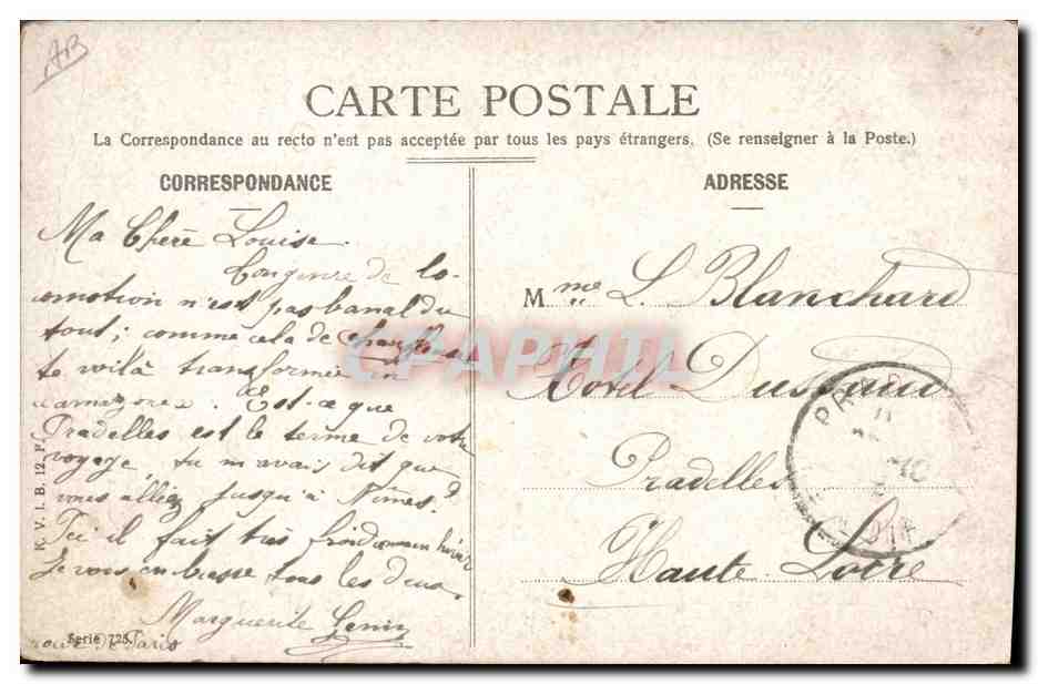 CPA Fantaisie Enfant Bebe Femme — Rückseite