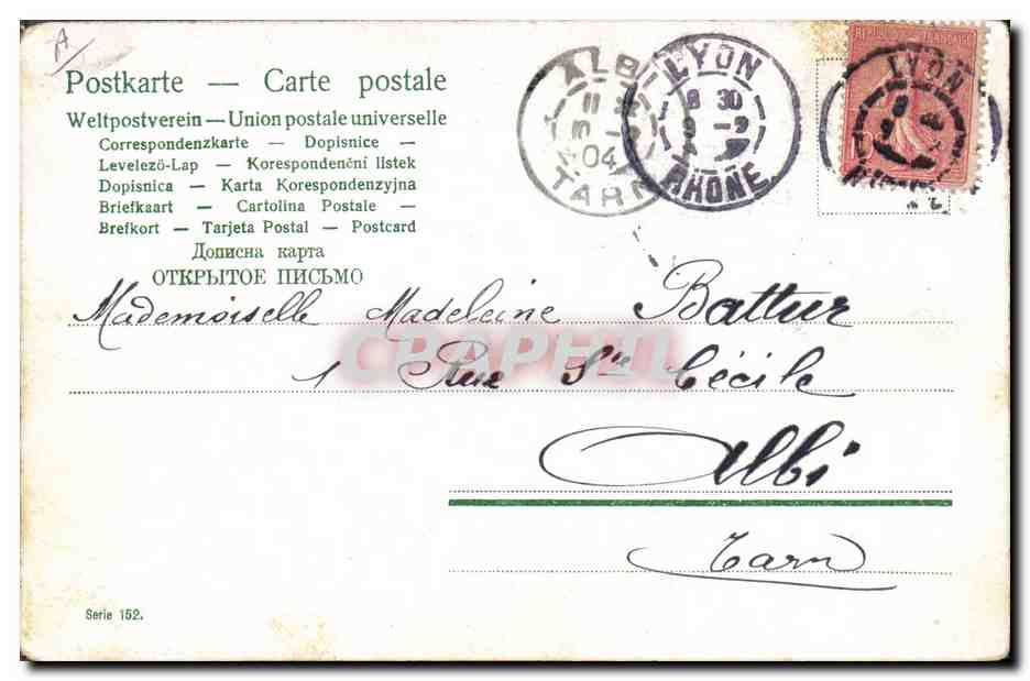 CPA Fantaisie Enfant Bebe  — Rückseite