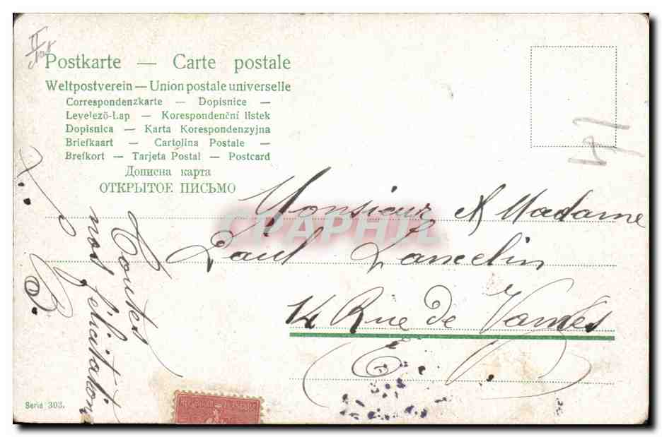 CPA Fantaisie Enfant Bebe  — Rückseite