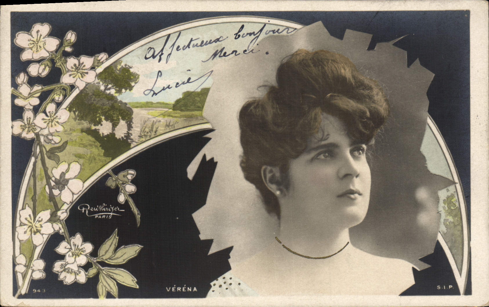 Portrait de VÉRÉNA — éditeur Reuithrîjer, Paris, n° 943 — S.I.P.