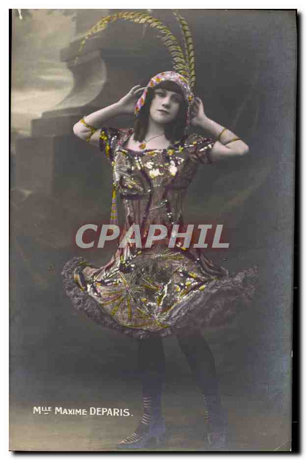 Mlle Maxime Deparis — danseuse en costume de scène — éditeur inconnu