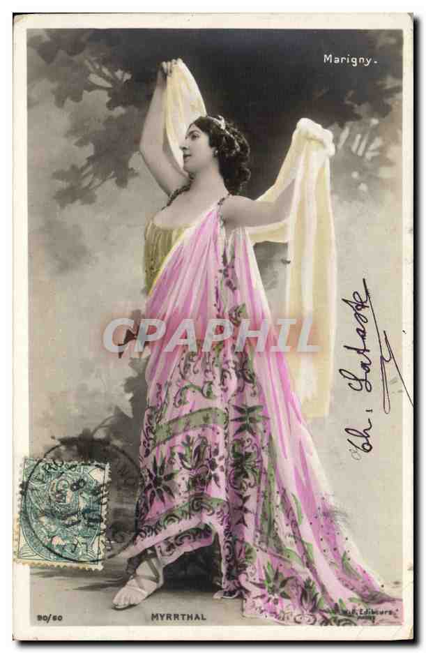 Myrrthal — Bailarina en vestido rosa decorado — Editores Marigny, n° 80/80