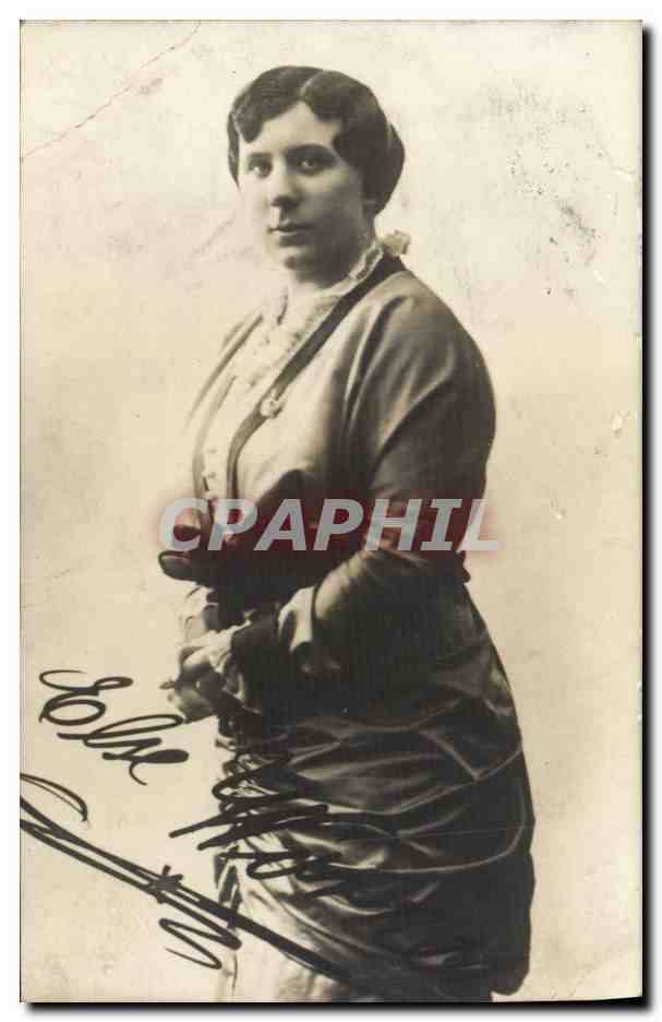 Portrait d'une femme — signature manuscrite — éditeur CPAPHIL