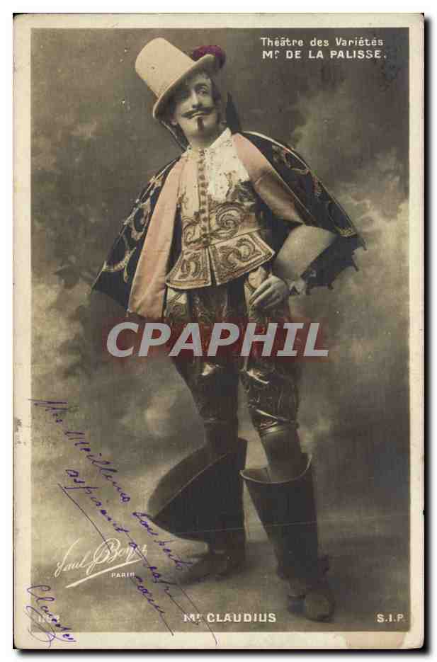 M. Claudius — actor en el Teatro de las Variaciones de La Palisse — S.I.P. París