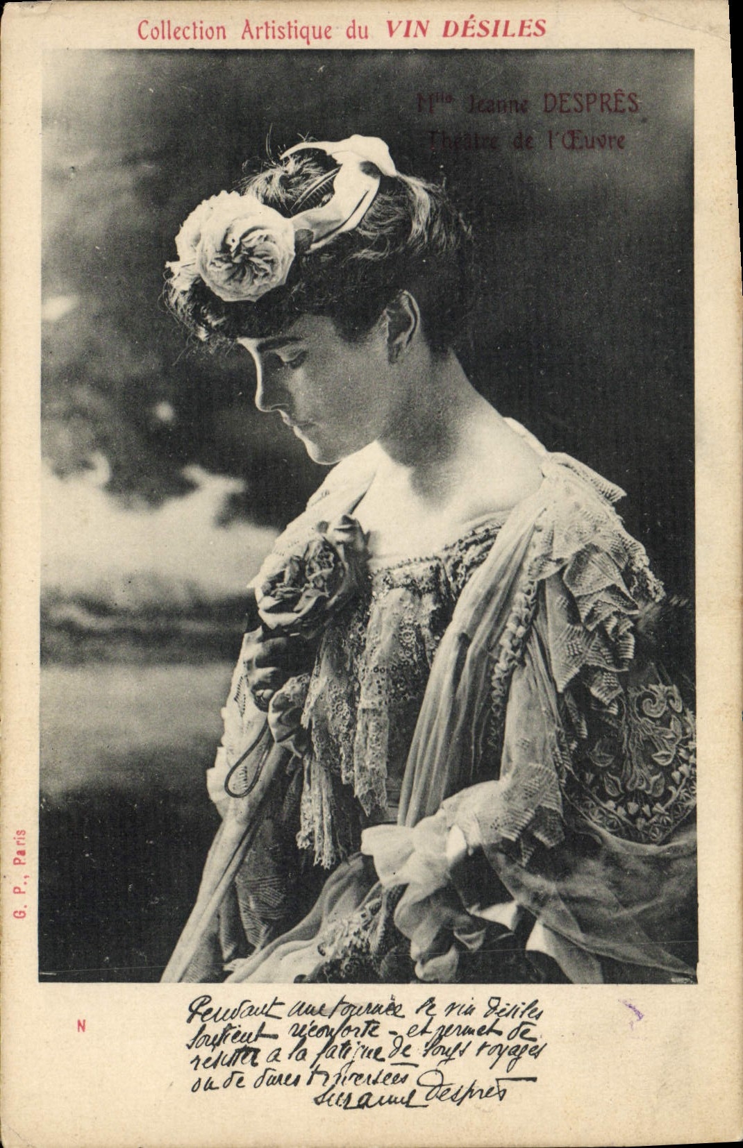 Jeanne Després — Théâtre de l'Écuire — Collection Artistique du VIN DÉSILES