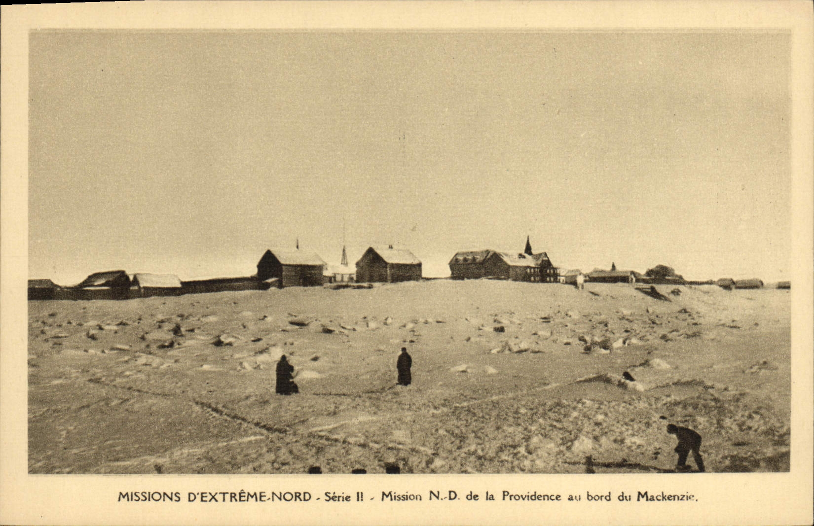 CPA Polaire Missionnaires oblats de Marie Immaculee Missions d'Extreme Nord Mackenzie
