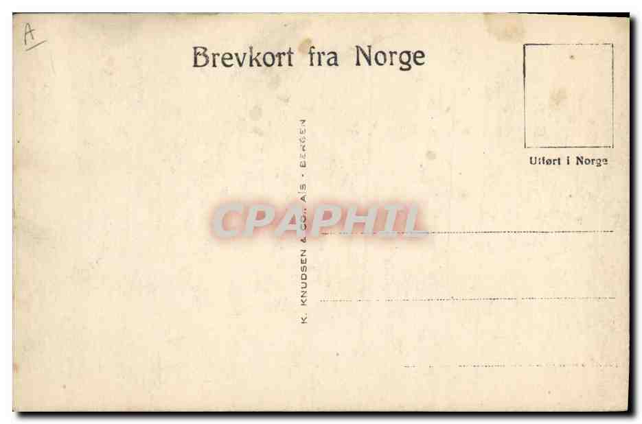 CPA Polaire Finse Bergensbanen — Rückseite