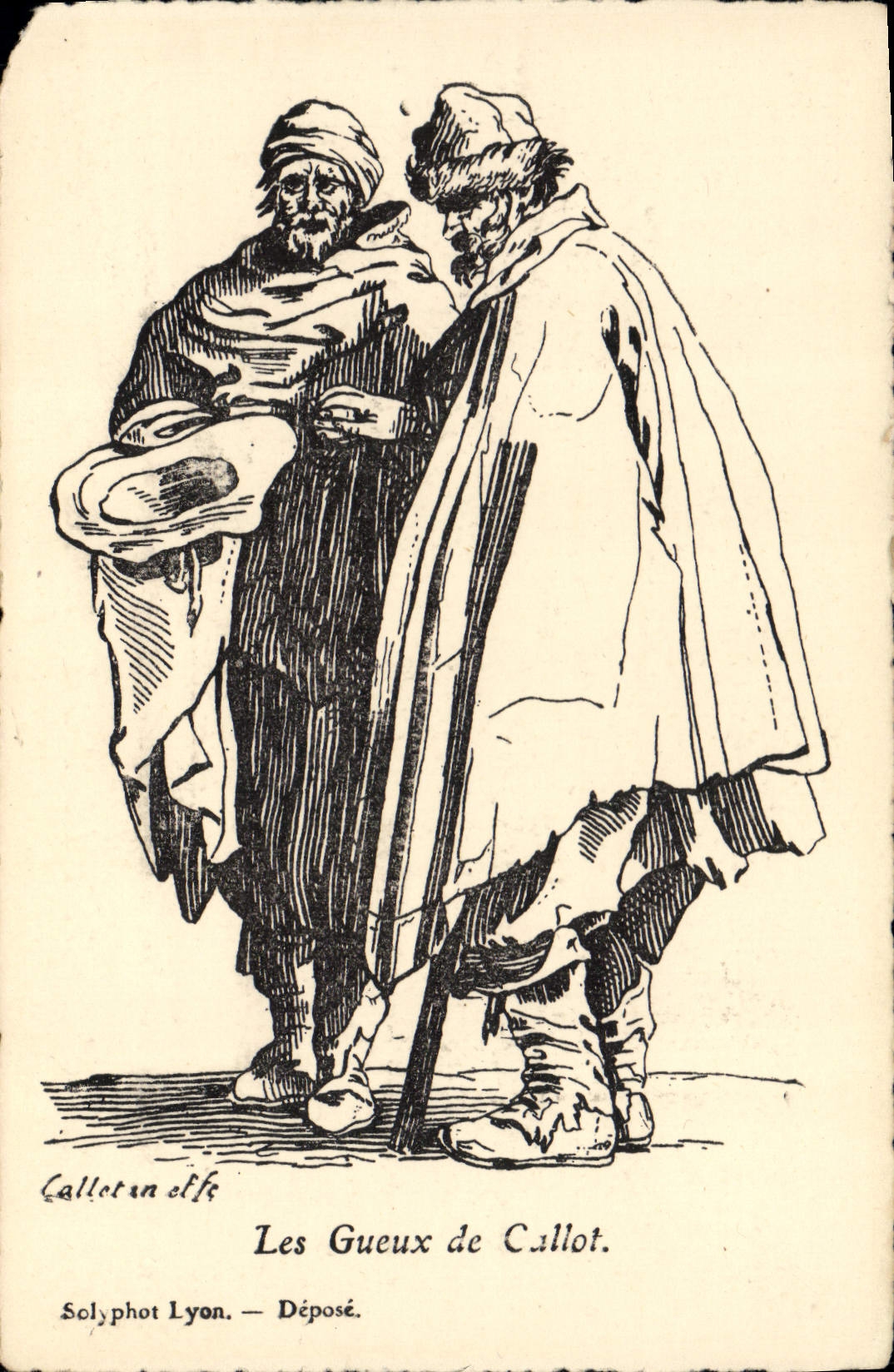 CPA Fantaisie Illustrateur Les gueux de Callot 