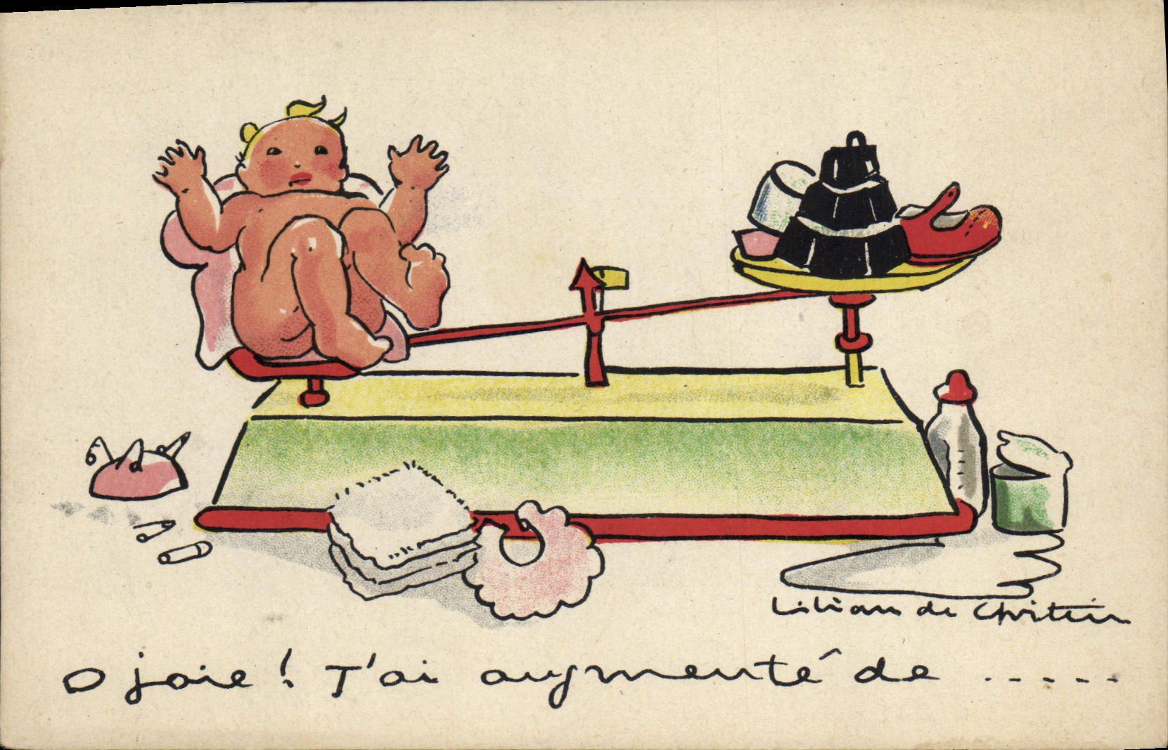 CPA Fantaisie Illustrateur Enfant Bebe 
