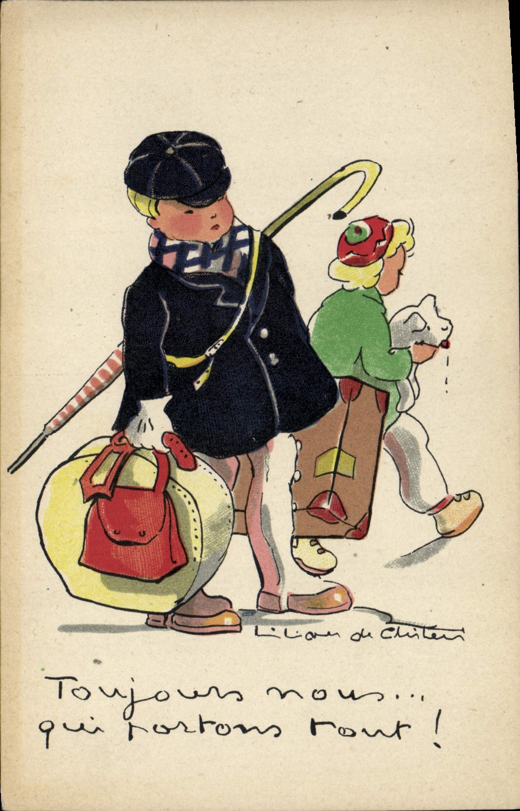 CPA Fantaisie Illustrateur Enfant 