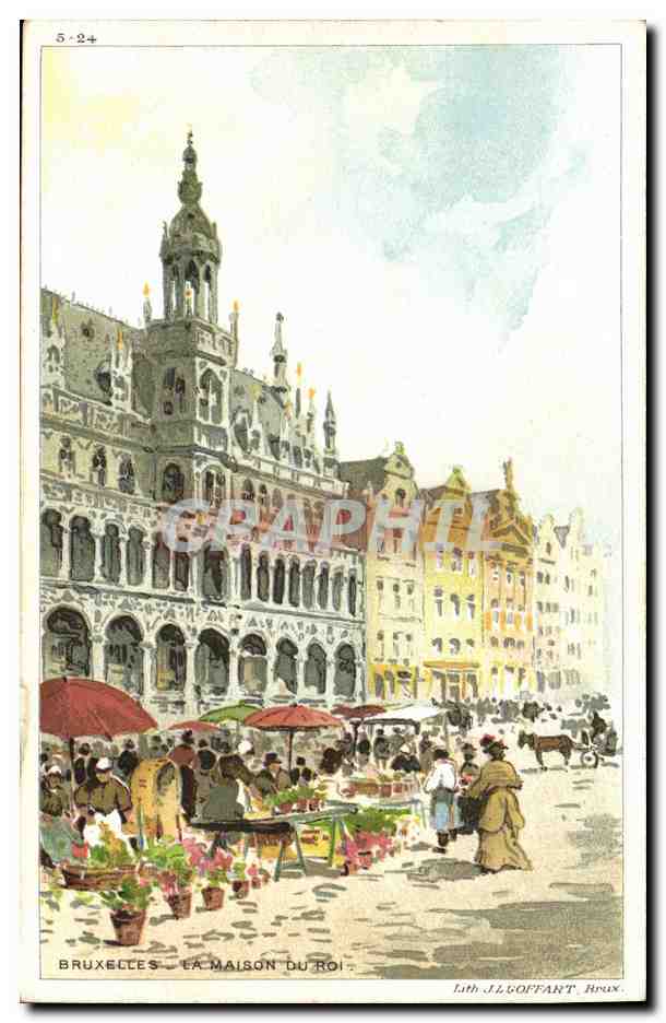 CPA Fantaisie Illustrateur Bruxelles La maison du roi 