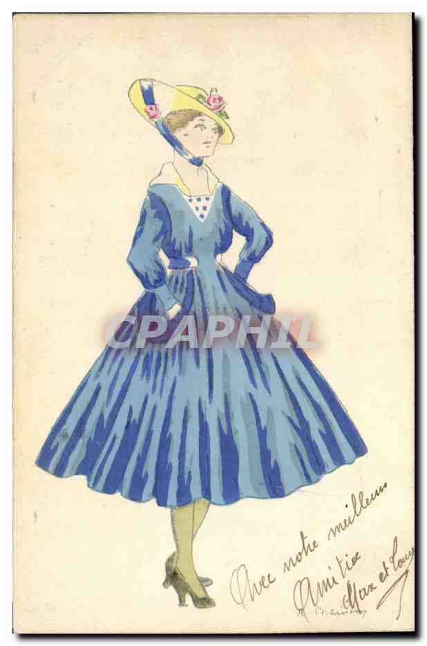 CPA Fantaisie Illustrateur Femme 
