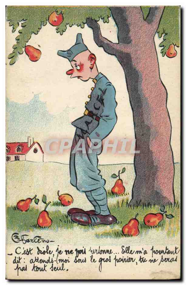 CPA Fantaisie Illustrateur Soldat Militaria 