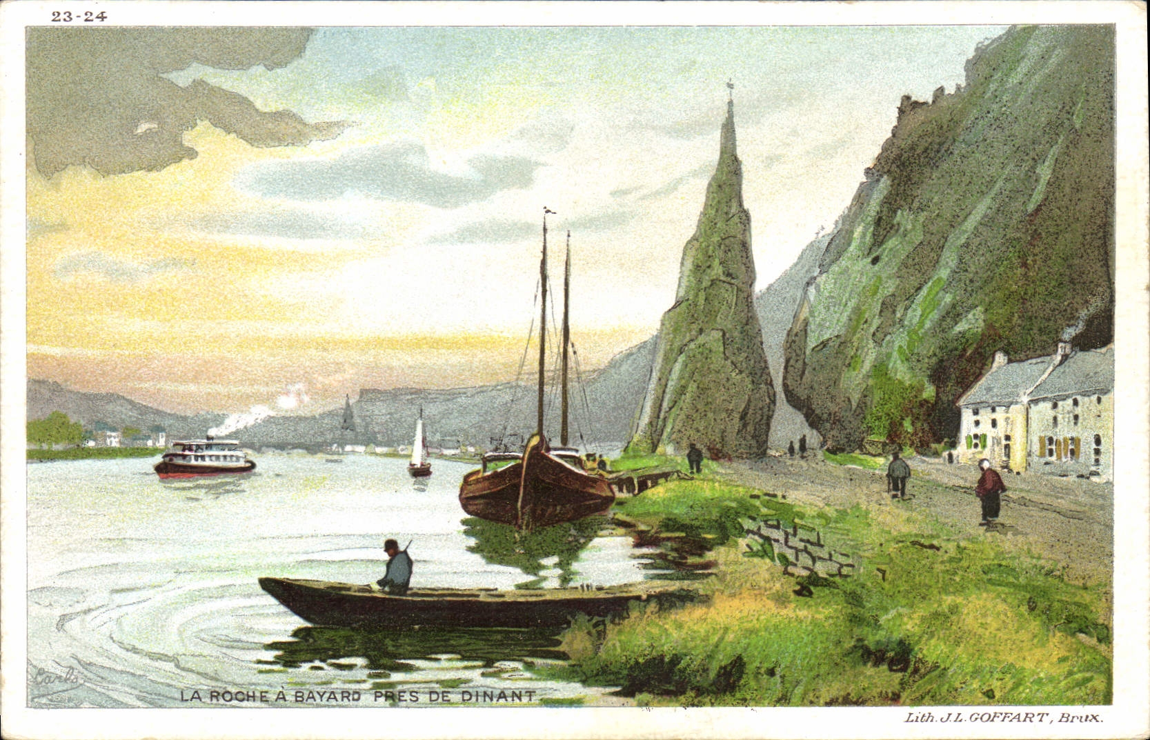 CPA Fantaisie Illustrateur La Roche a Bayard pres de Dinant 