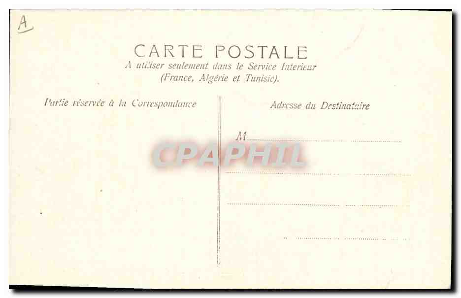CPA Folklore Cantal Coiffure et fileuses d'Auvergne — Verso